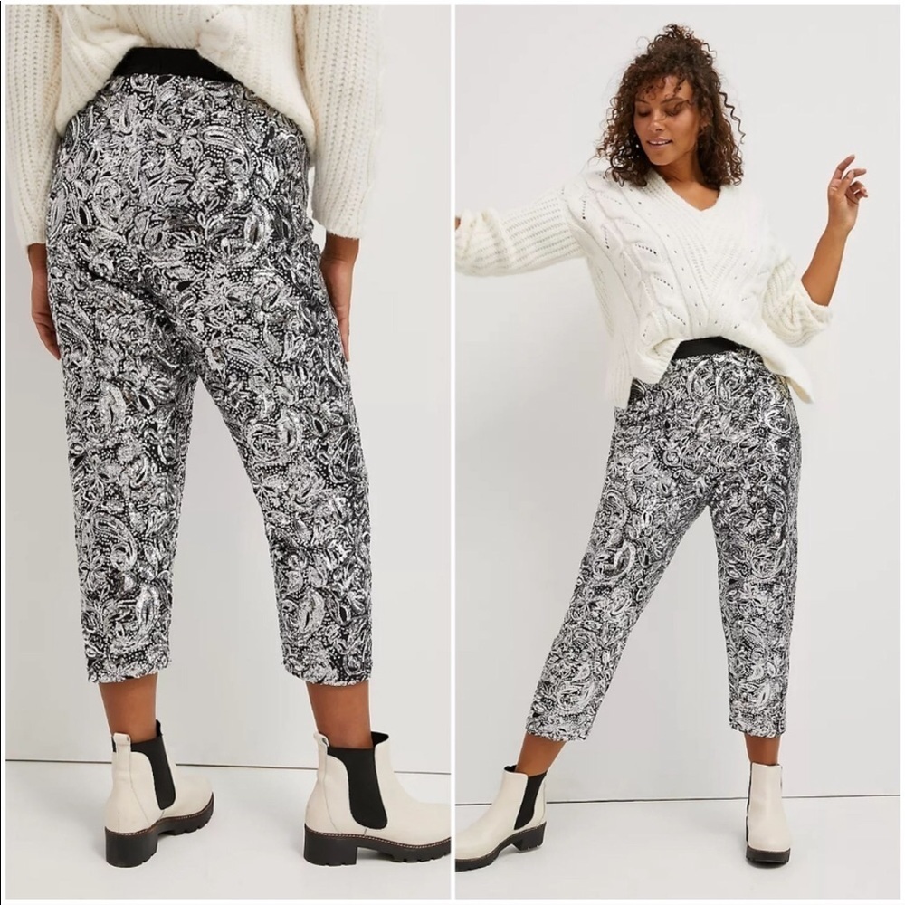 NWT Anthro Porridge Pascaline Sequin Trouser - Picture 4 of 14